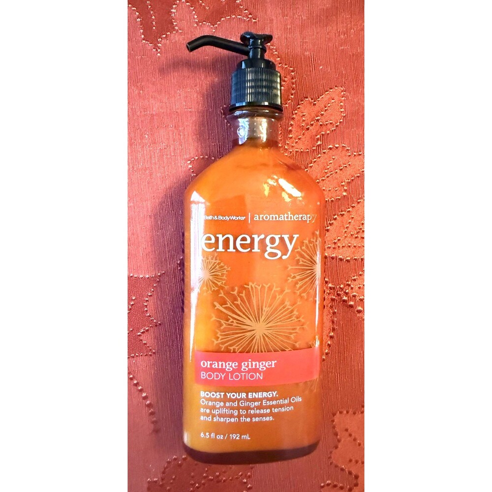 Bath & Body Works Aromatherapy ENERGY ORANGE GINGER Body Lotion 6.5 oz RETIRED